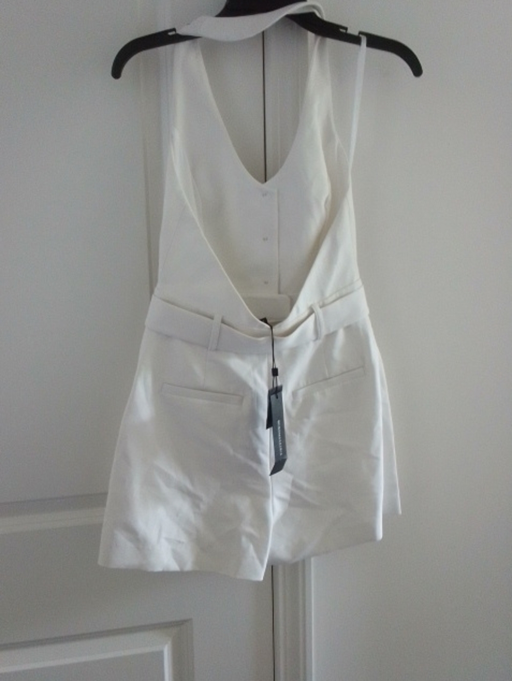 BCBGMaxAzria White Tailored Romper with Tag - Picture 6 of 6